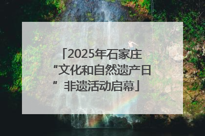 2025年石家庄“文化和自然遗产日”非遗活动启幕