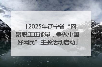 2025年辽宁省“网聚职工正能量，争做中国好网民”主题活动启动