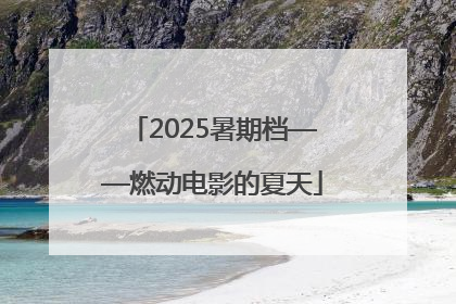 2025暑期档——燃动电影的夏天