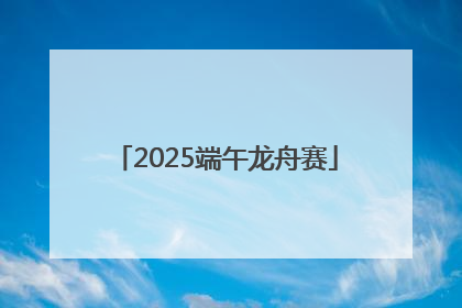 2025端午龙舟赛