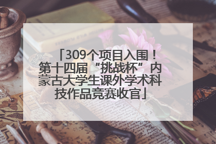 309个项目入围！第十四届“挑战杯”内蒙古大学生课外学术科技作品竞赛收官