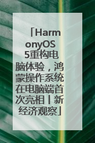 HarmonyOS 5重构电脑体验，鸿蒙操作系统在电脑端首次亮相丨新经济观察
